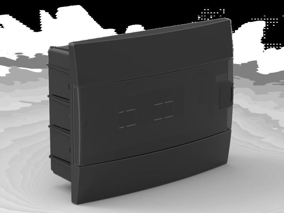 Horoz Otomat Kutusu S/A 12 Li Halojen Free Siyah Kapak ( Siyah )(12ad)