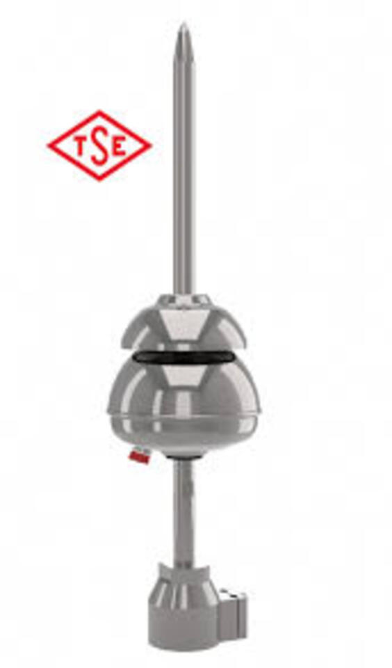 Liva Paratoner Başlığı-Aktif Yakalama Ucu 12x12x60cm 25msn (Yarı Çap:Seviye4:76mm)