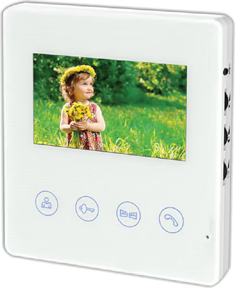 Multitek Villa Set İlave Görüntülü Diyafon Şubesi Renkli Ek Monitör Beyaz Kasa 7'' (RL-B17M-M)