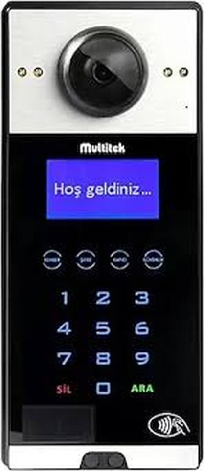 Multitek Dijital Görüntülü Zil Paneli Tuş Takımlı Mb-12 Kartlı Dokunmatik (Multi Bus) 