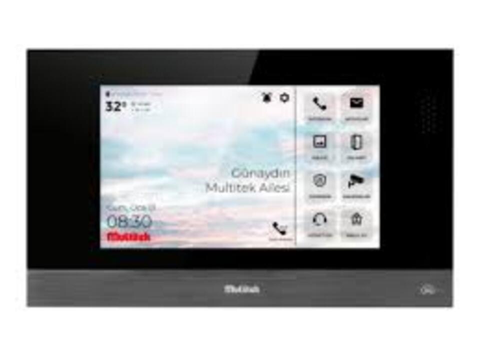 Görüntülü Diyafon Şubesi Renkli Gri Kasa IP 7''  VIP74-CB-Smart 