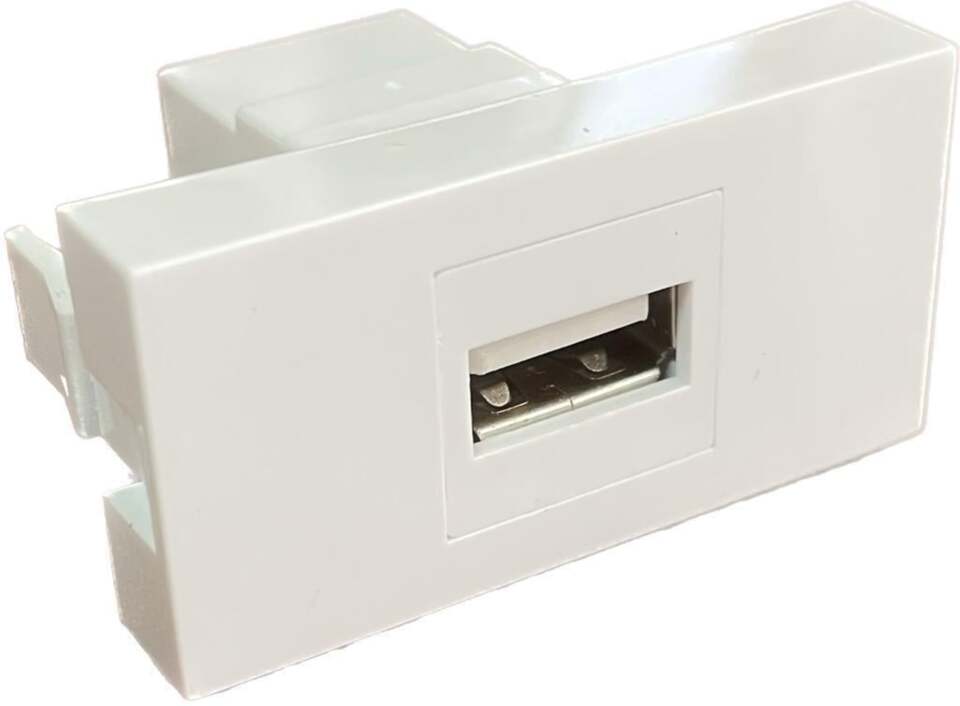 Nead Kanal Kaide Şarj Priz Adaptörü Usb+Type-C 45x22.5 Siyah (30ad)