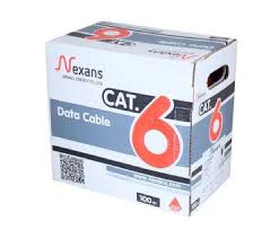 Nexans Data Kablosu Cat6 U/Utp 4x2x23 Awg H.F Mavi  (Kutu'Lu) (305mt)