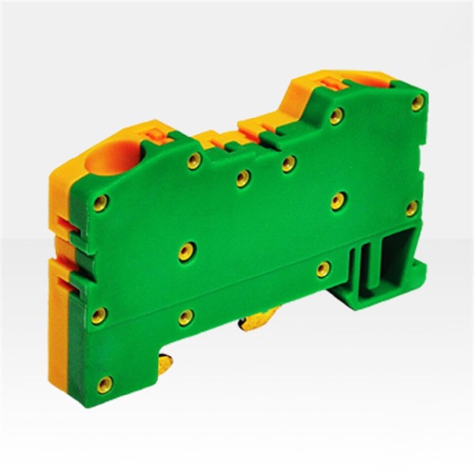 Onka Ray Klemens Opk 4mm Push İng Bağlantı Yay Baskı 32a Sarı Yeşil (Topraklama) ( Eski Kod:1199 )(100ad )