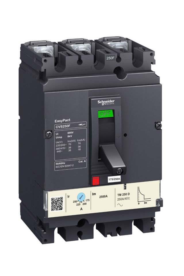 Kompakt Şalter 175-250a Cvs250f 36ka 3p