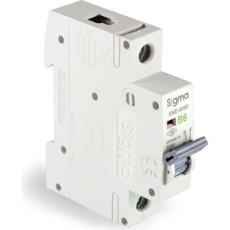 Sigma Monofaze Otomatik Sigorta 1p B  6a 6ka (12ad)