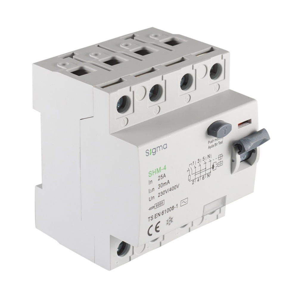 Trifaze Kaçak Akım Rölesi 4p 63a 300ma 6ka