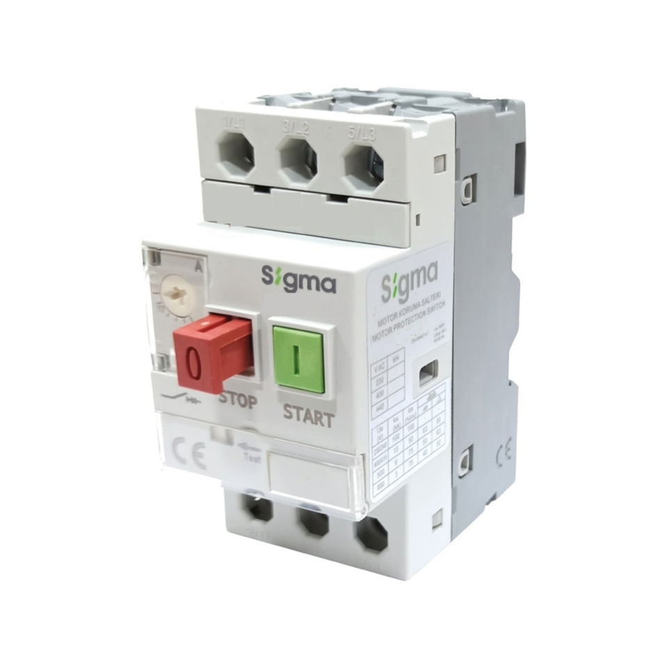 Sigma Motor Koruma Şalteri 1-1.6a  0.37kw 100ka (Smk-25)
