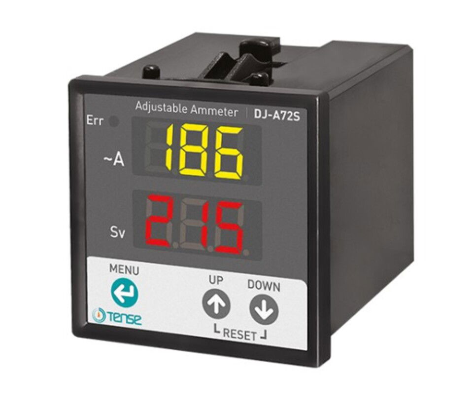 Tense Dijital Ampermetre 150ma/9995a 3x9mm Lcd Ekran 72x72mm  (Setli)