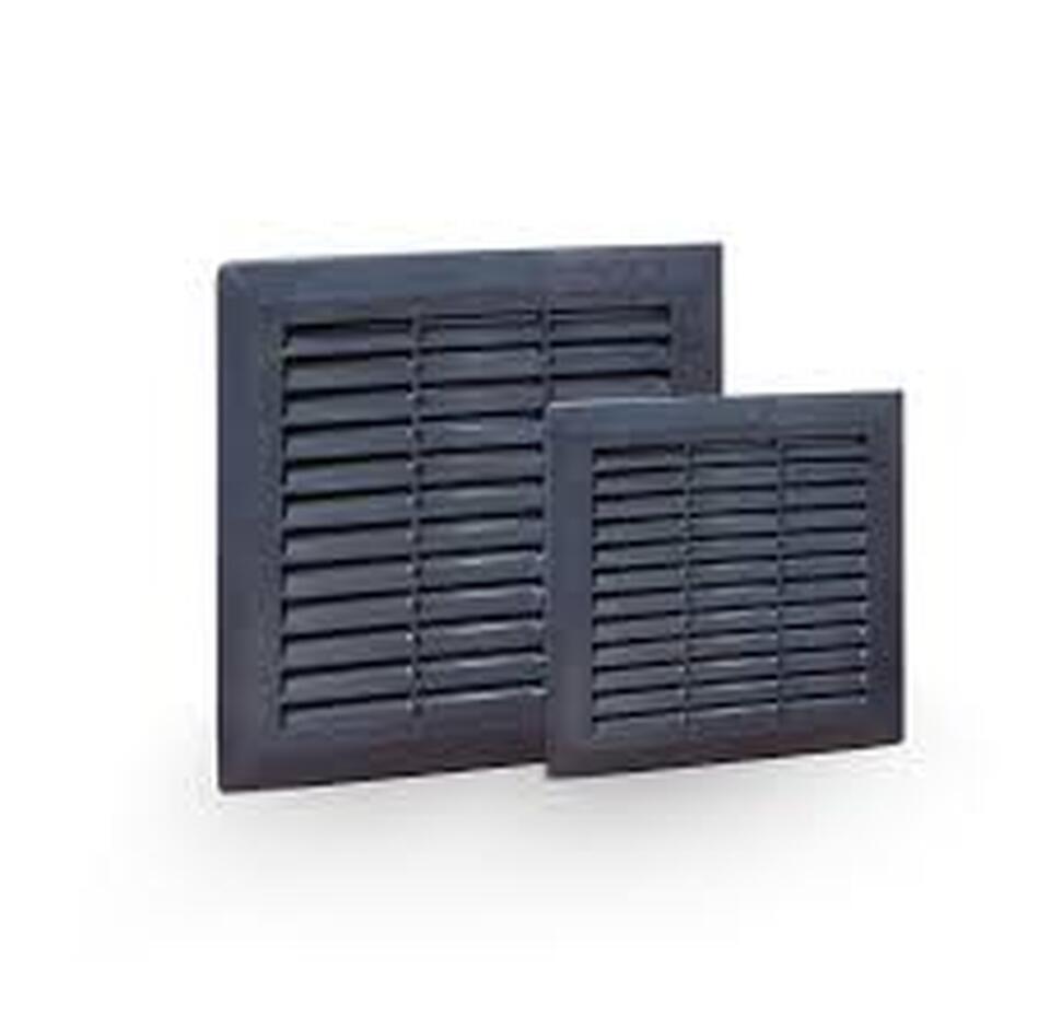 Tense Pano Havalandırma Menfezi (Filitre) Panjur 120x120mm Ral Siyah (1ad)