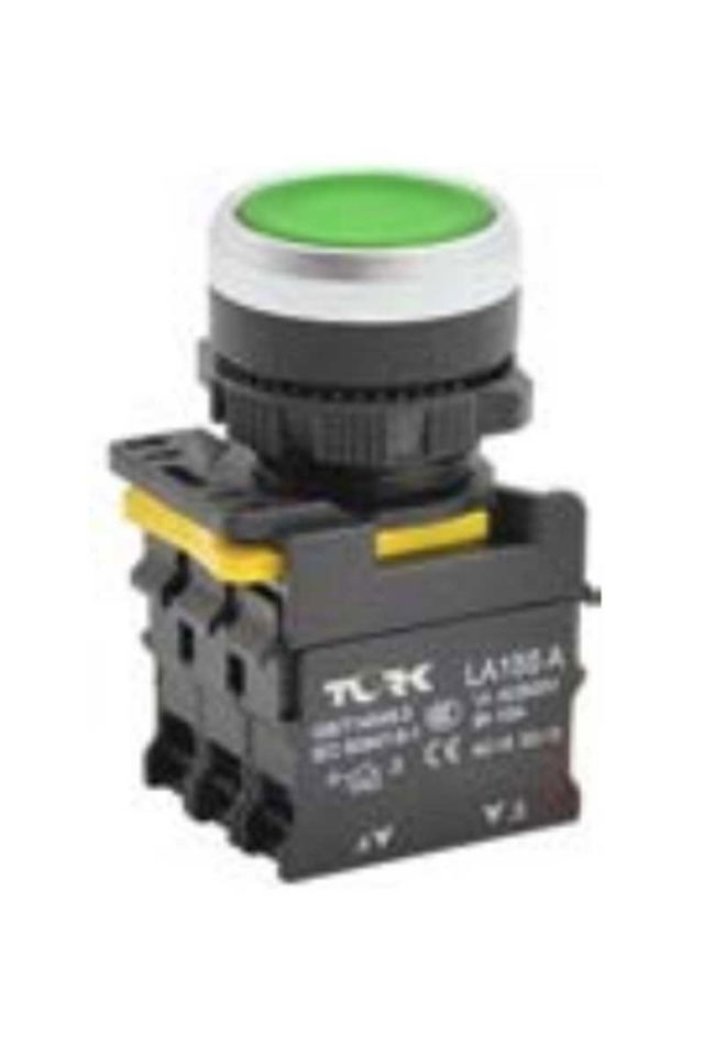 Işıklı Yaylı Buton Yeşil 1no 220v Ac/Dc (10ad)