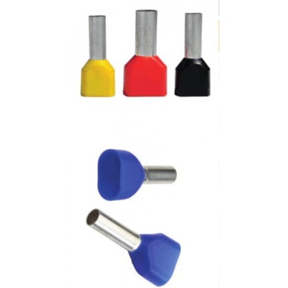 Çift Giriş İzoleli Yüksük 1.5mm Kırmızı (400ad)
