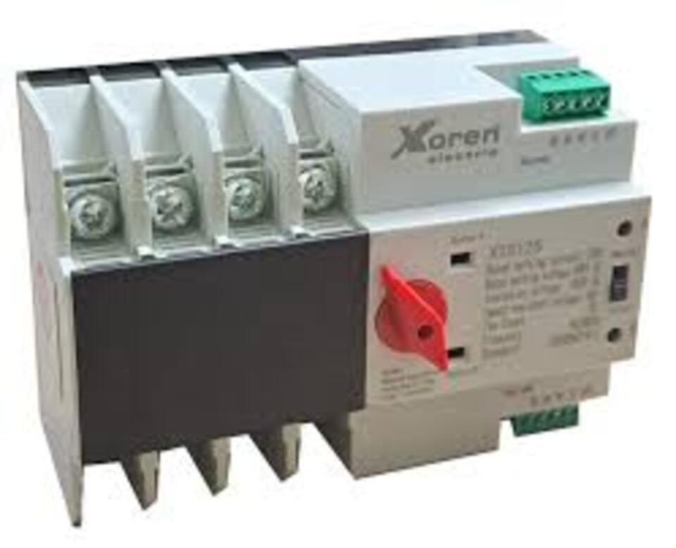 Transfer Şalteri Otomatik 100a 4p (  Mats-100 ) Ray Tipi