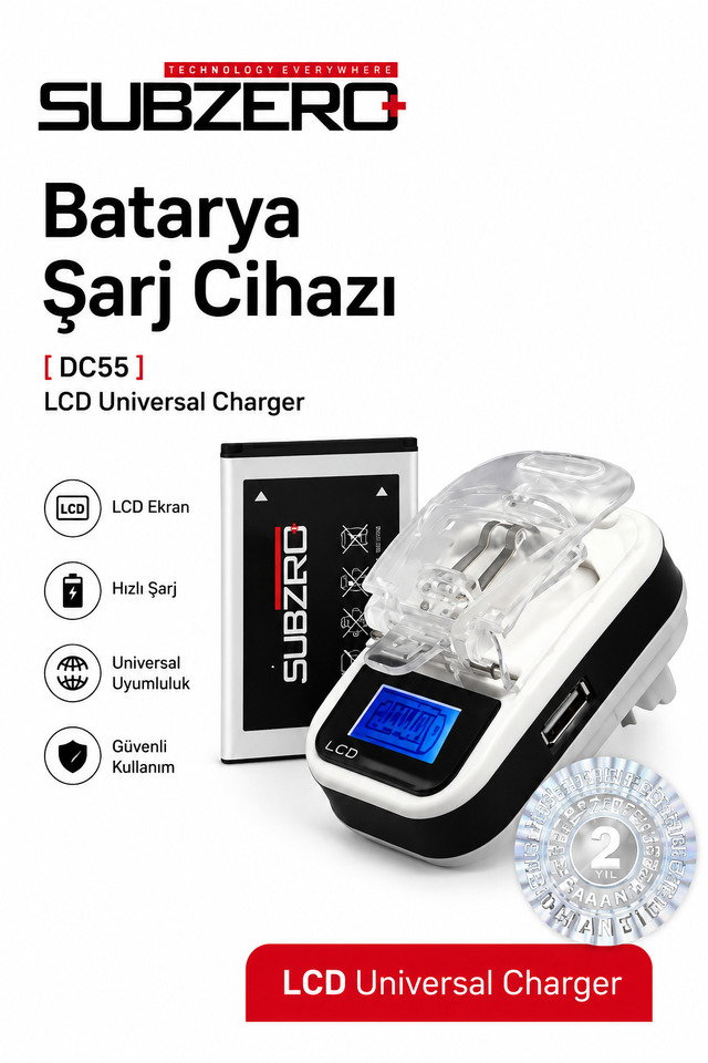Subzero DC55 Akıllı Batarya Şarj Ci̇hazı (Tuşlu Telefonlar İçi̇n)