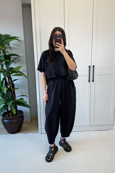 Oysho Crop Bluz Havuç Pantolon Takım