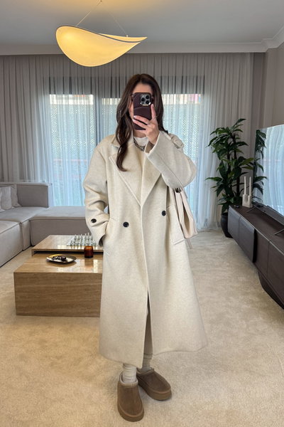 ÇİFT DÜĞME ZARA MODEL KABAN