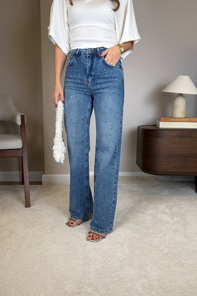 TAŞ İŞLEMELİ PREMIUM JEAN