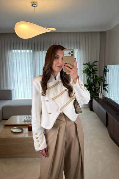 Zr Model Gold Düğmeli̇ Ceket