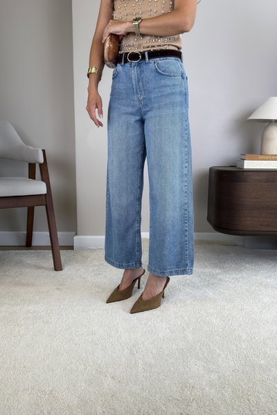 Kemer Detayli Tencel Jean
