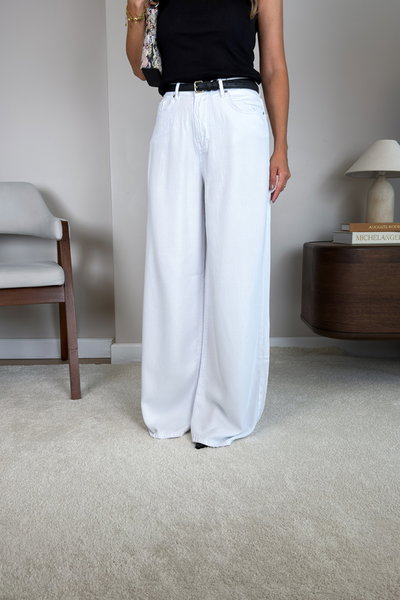Beli̇ Lasti̇k Detayli Tensel Palazzo Jean