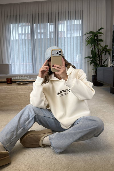 Copenhagen Baskılı Sweat