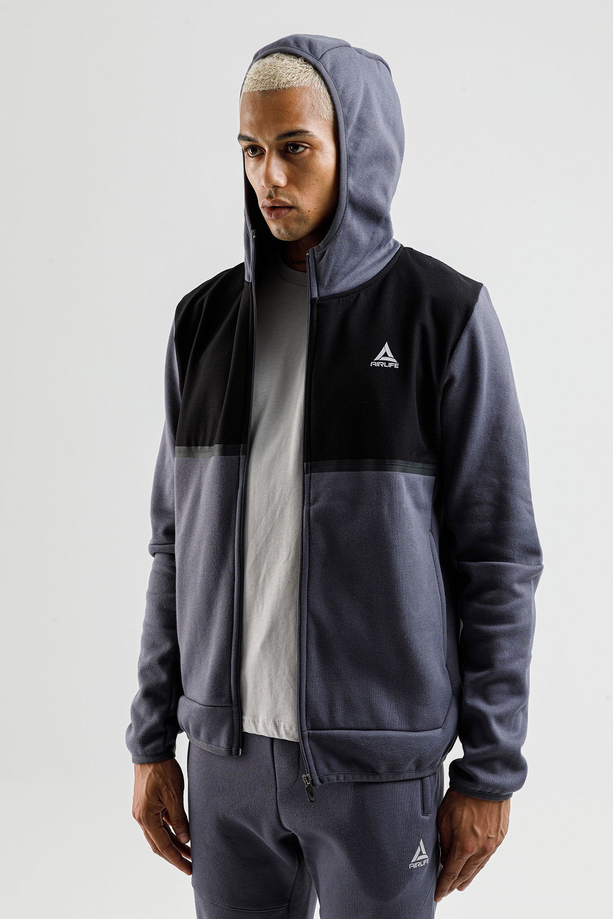14074 - Navy Blue - Men Tracksuit