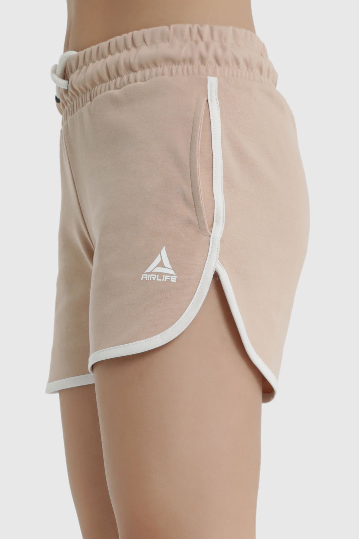 17034 - Sahara Beige - Women's Cotton Sport Shorts