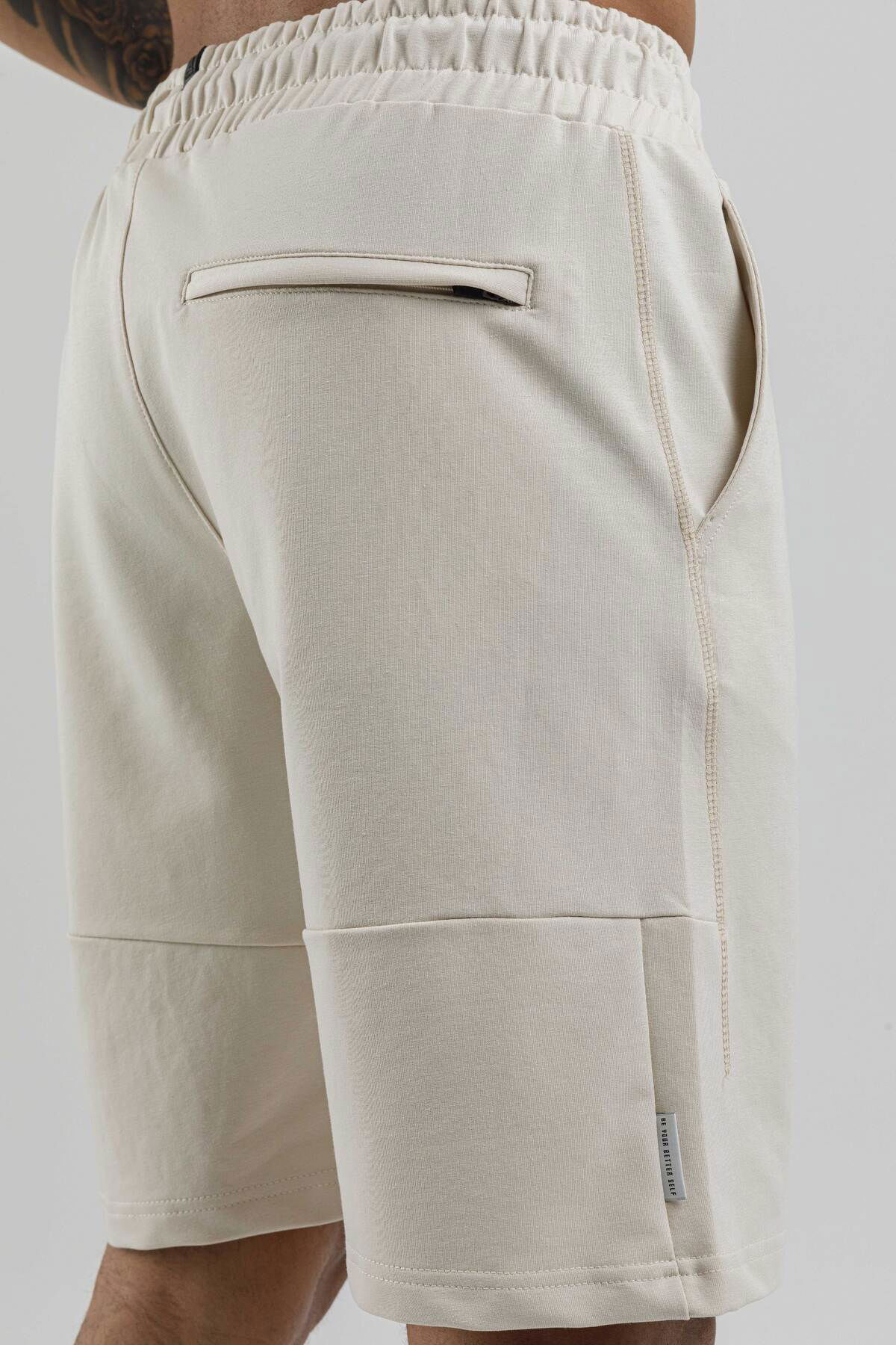 17094 - Khaki - Men's lycra Shorts