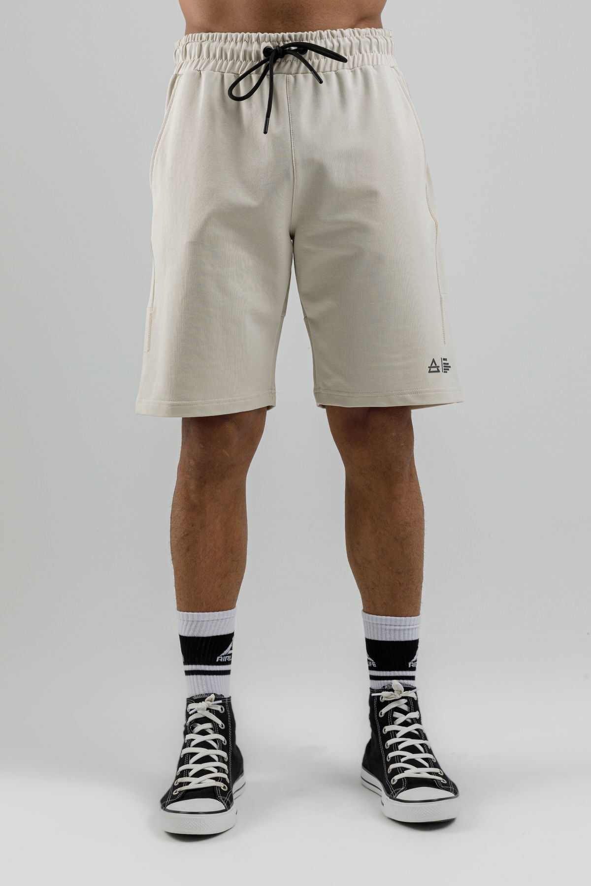 17094 - Khaki - Men's lycra Shorts