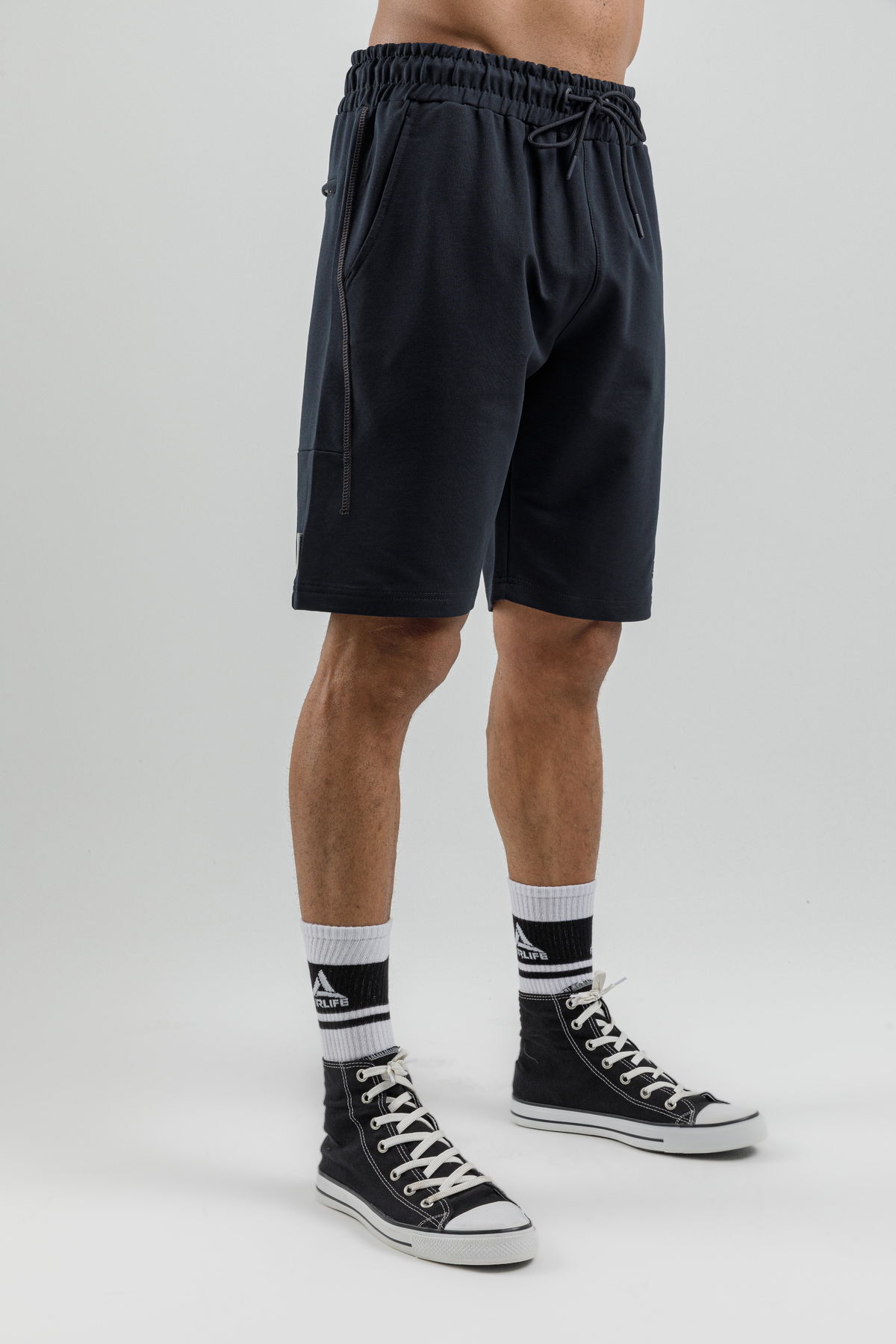 17094 - Khaki - Men's lycra Shorts