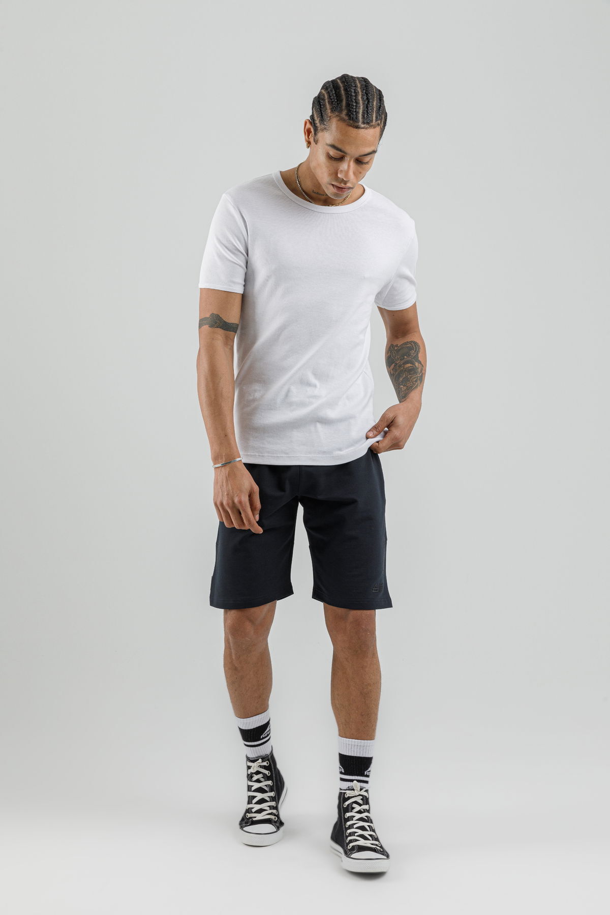17094 - Khaki - Men's lycra Shorts