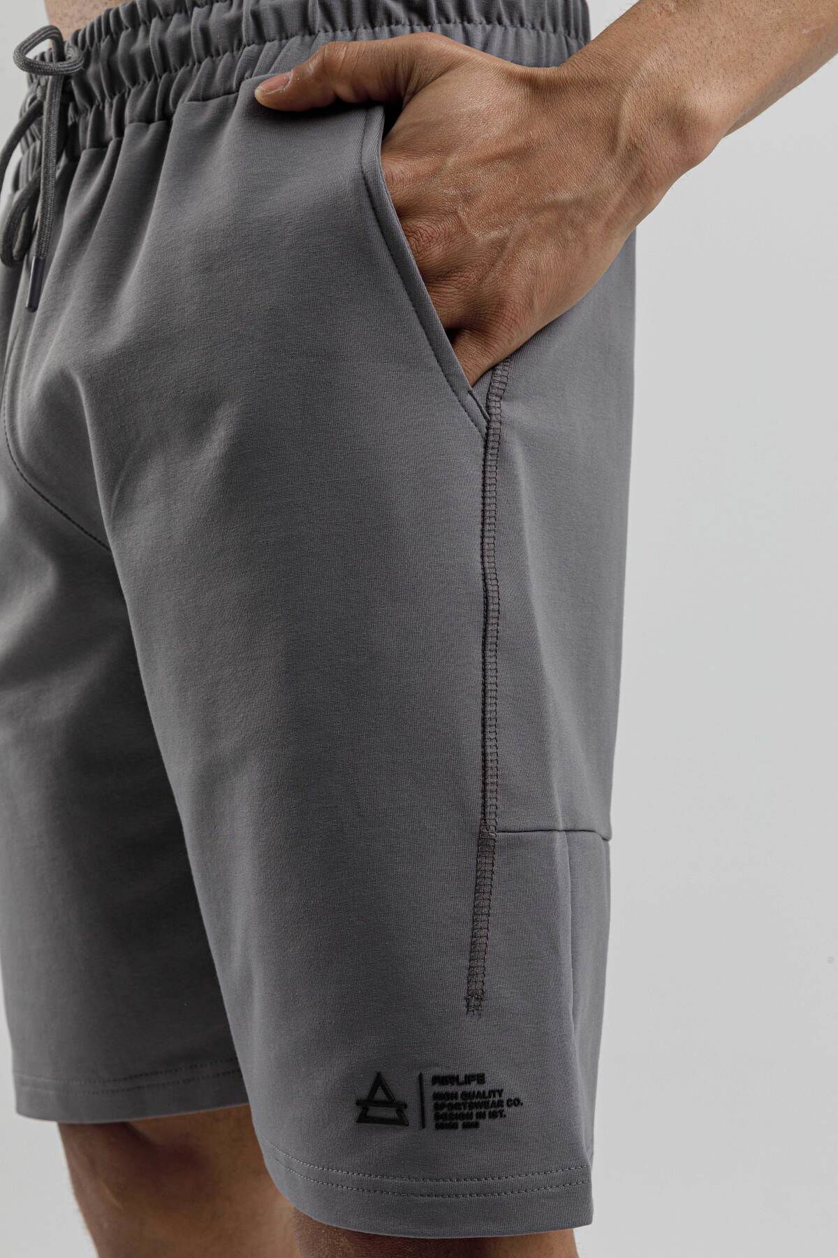 17094 - Khaki - Men's lycra Shorts