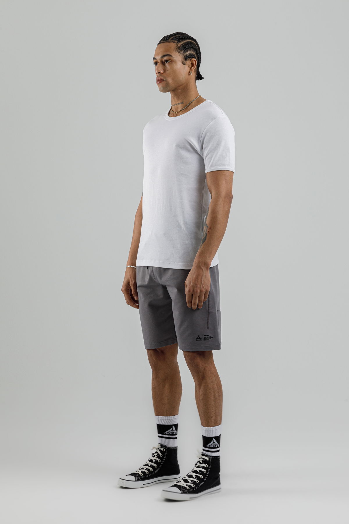 17094 - Khaki - Men's lycra Shorts
