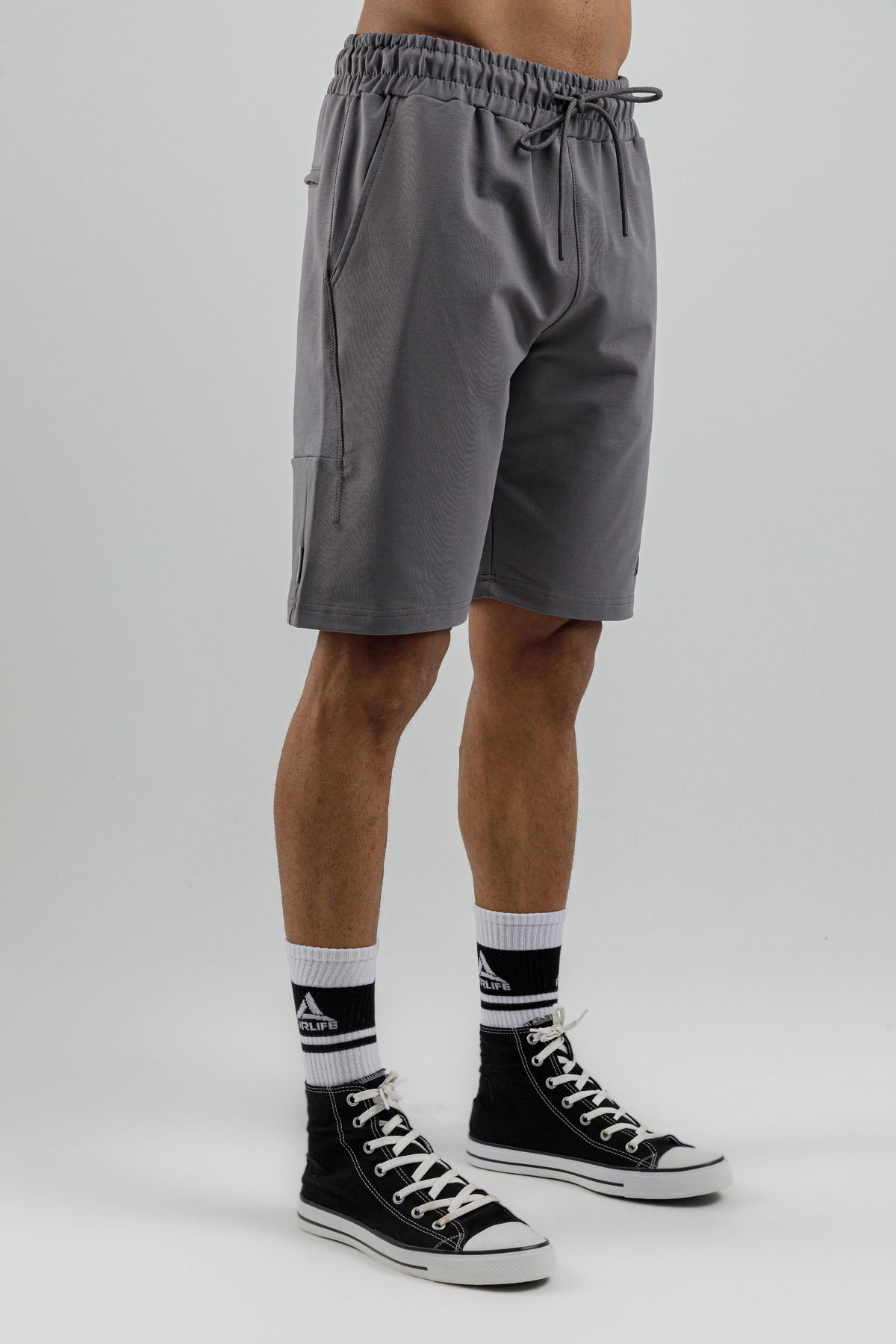 17094 - Khaki - Men's lycra Shorts