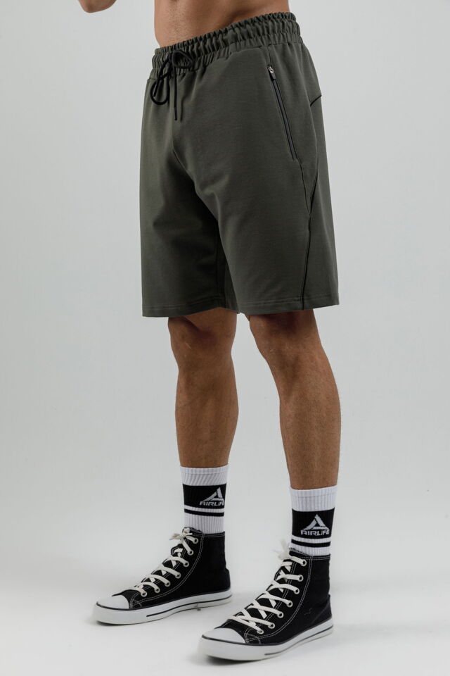17095 - Khaki - Men's lycra Shorts