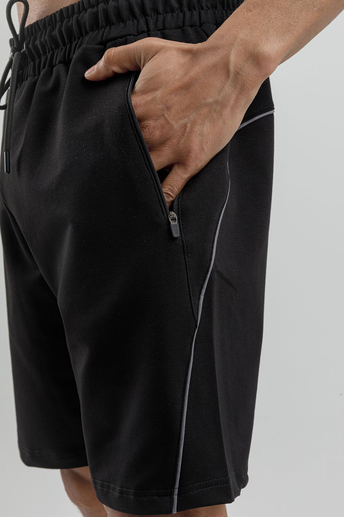 17095 - Khaki - Men's lycra Shorts