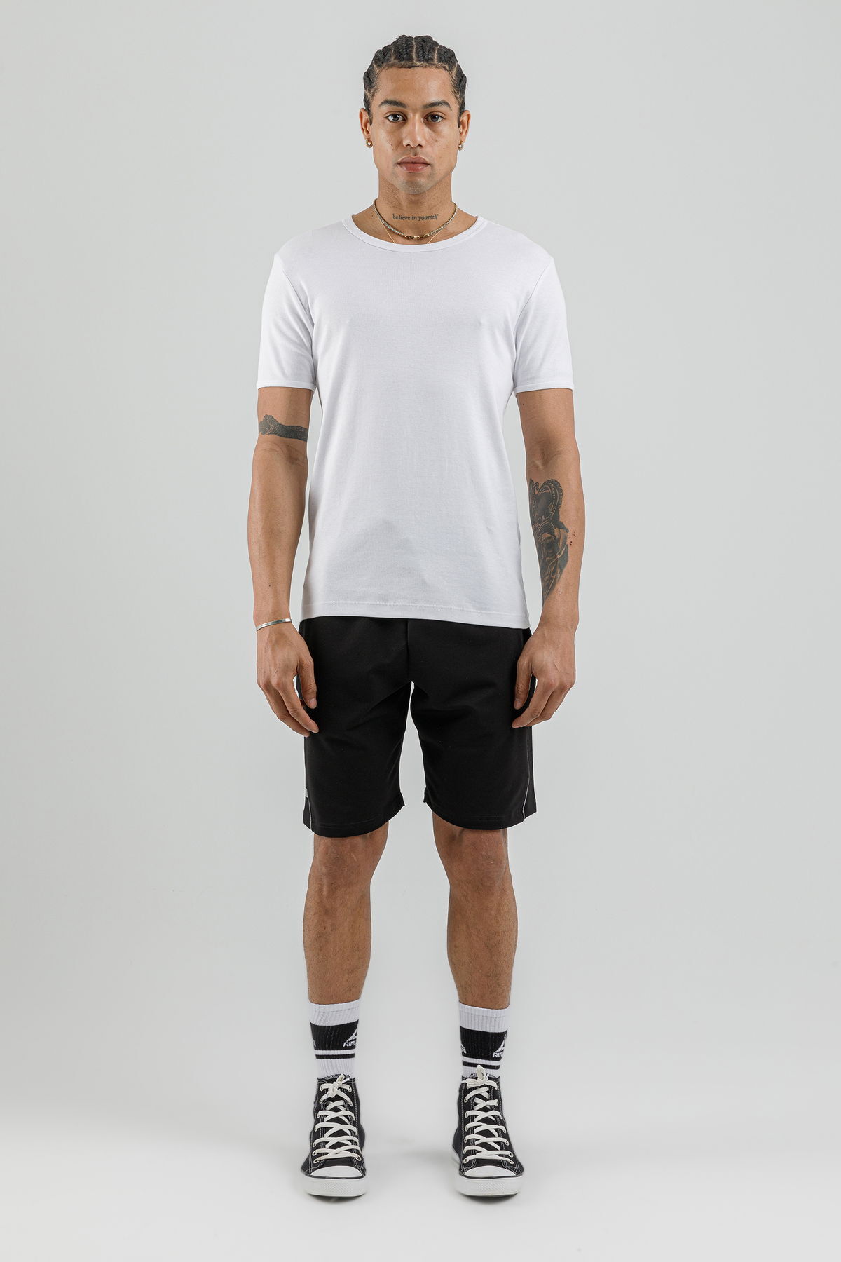 17095 - Khaki - Men's lycra Shorts