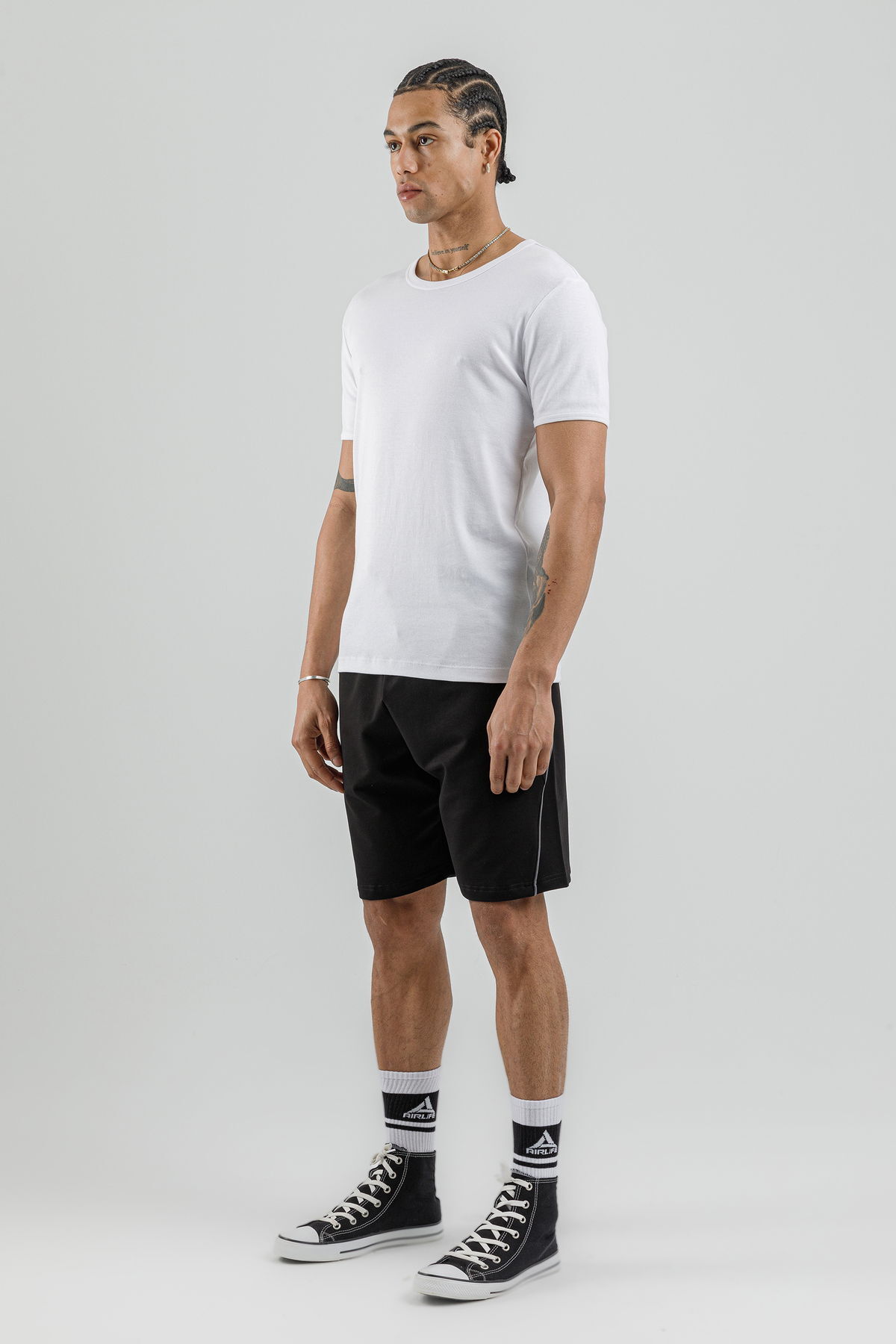 17095 - Khaki - Men's lycra Shorts