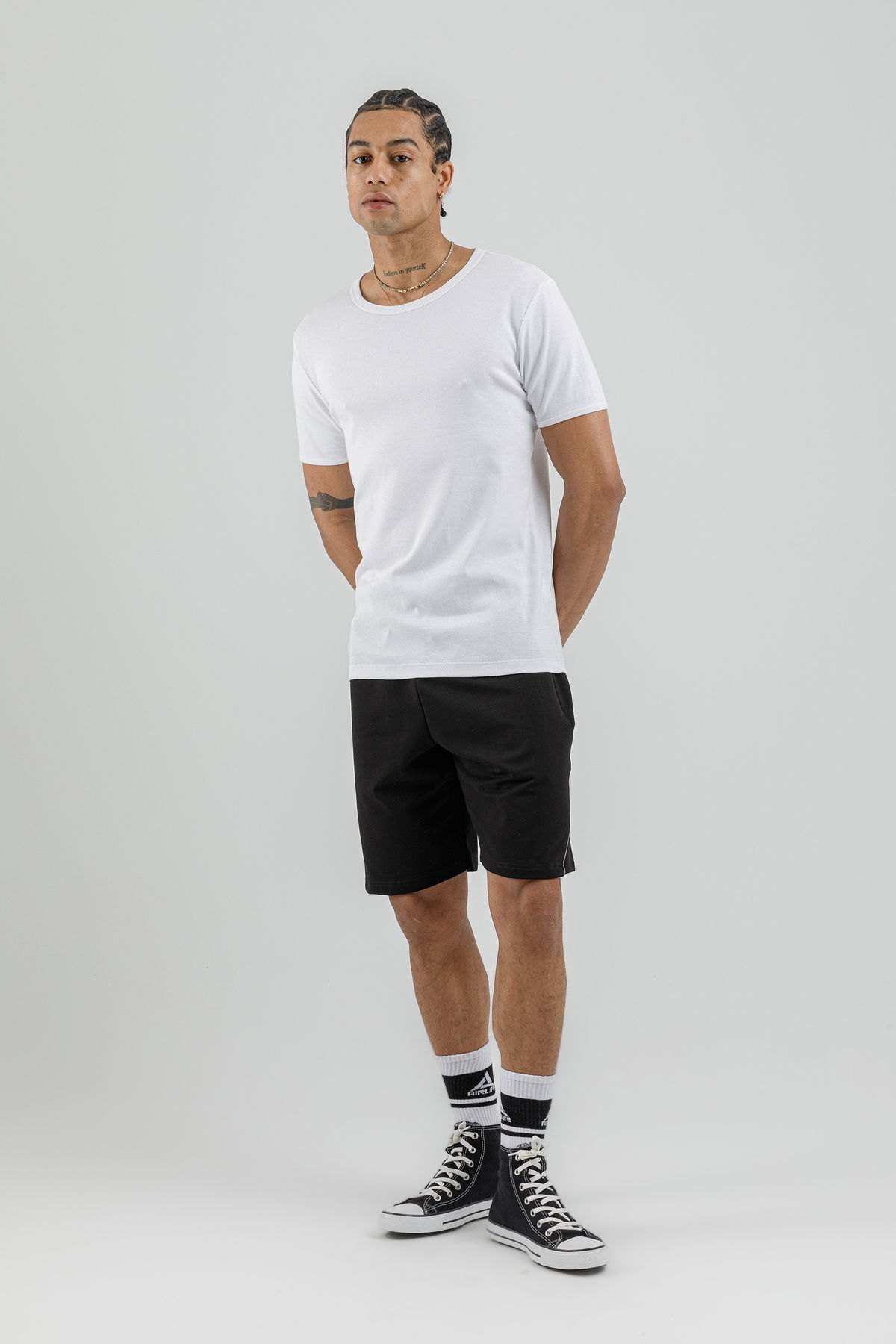 17095 - Khaki - Men's lycra Shorts