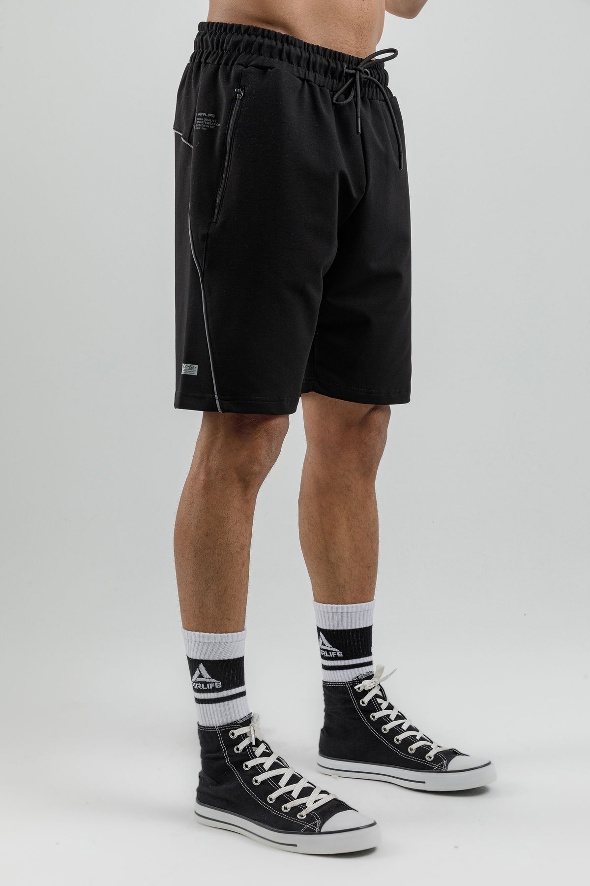 17095 - Khaki - Men's lycra Shorts