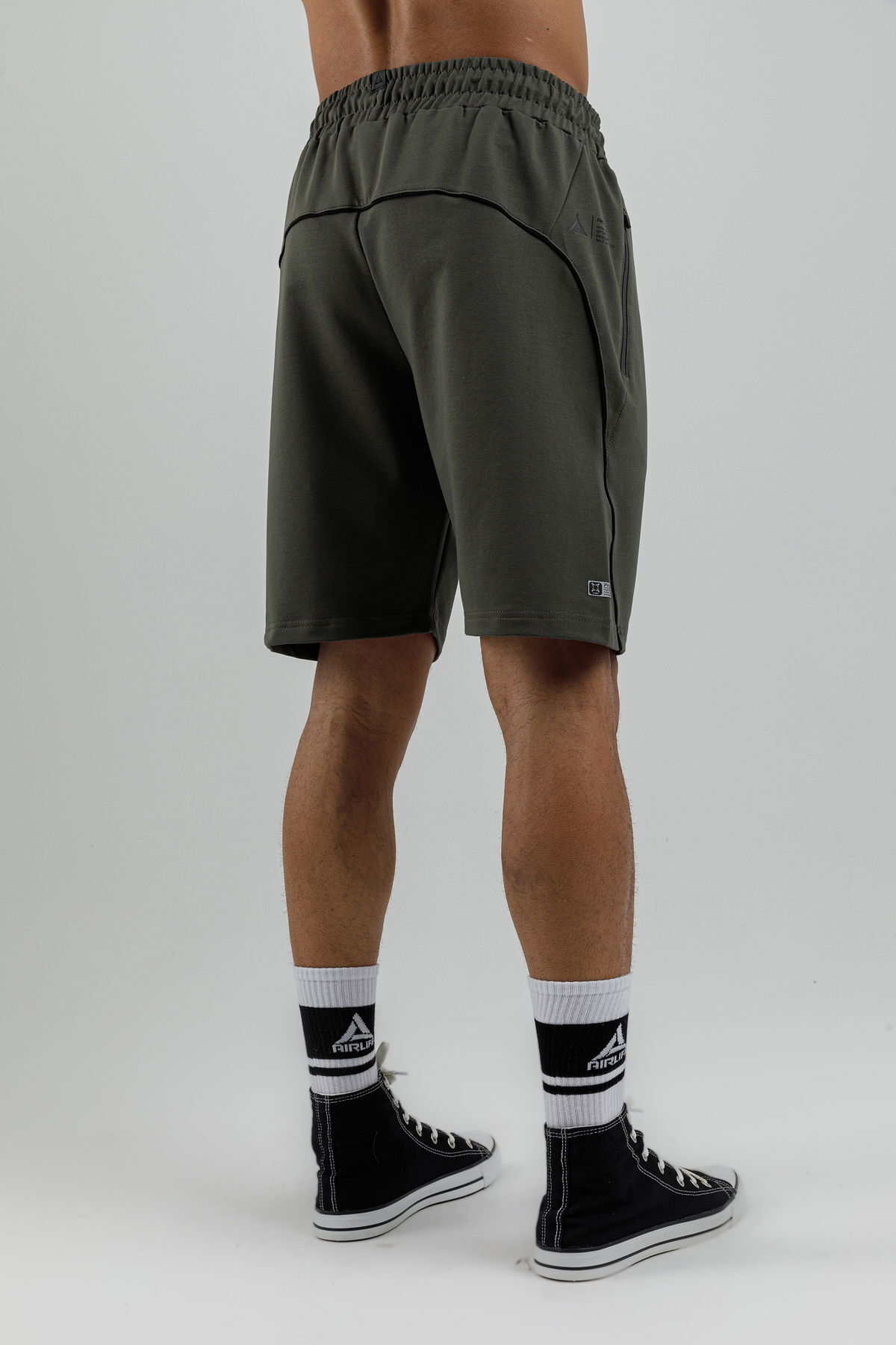 17095 - Khaki - Men's lycra Shorts