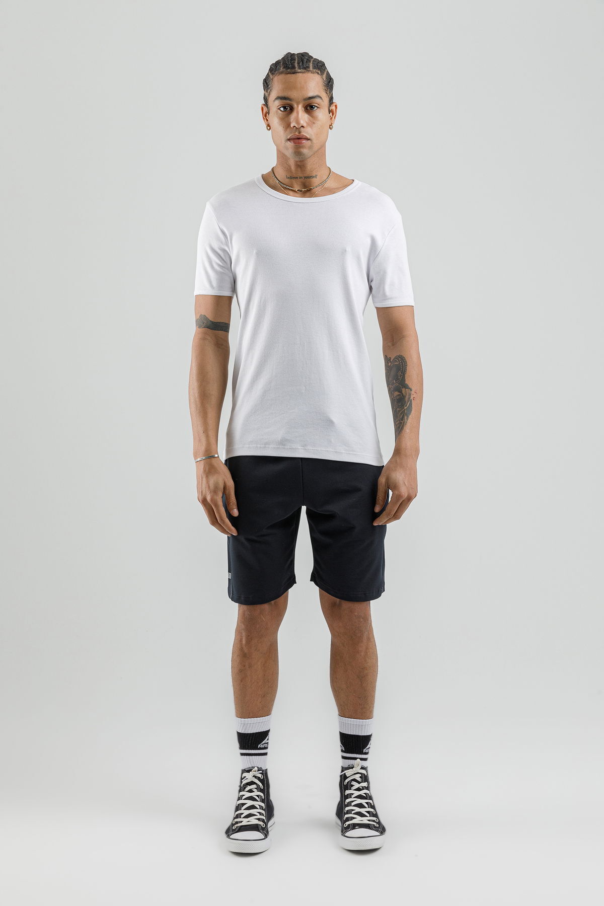 17095 - Khaki - Men's lycra Shorts