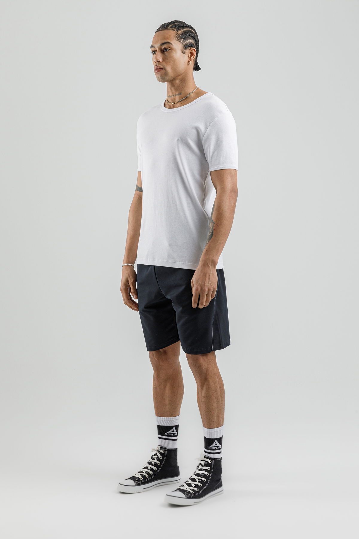 17095 - Khaki - Men's lycra Shorts