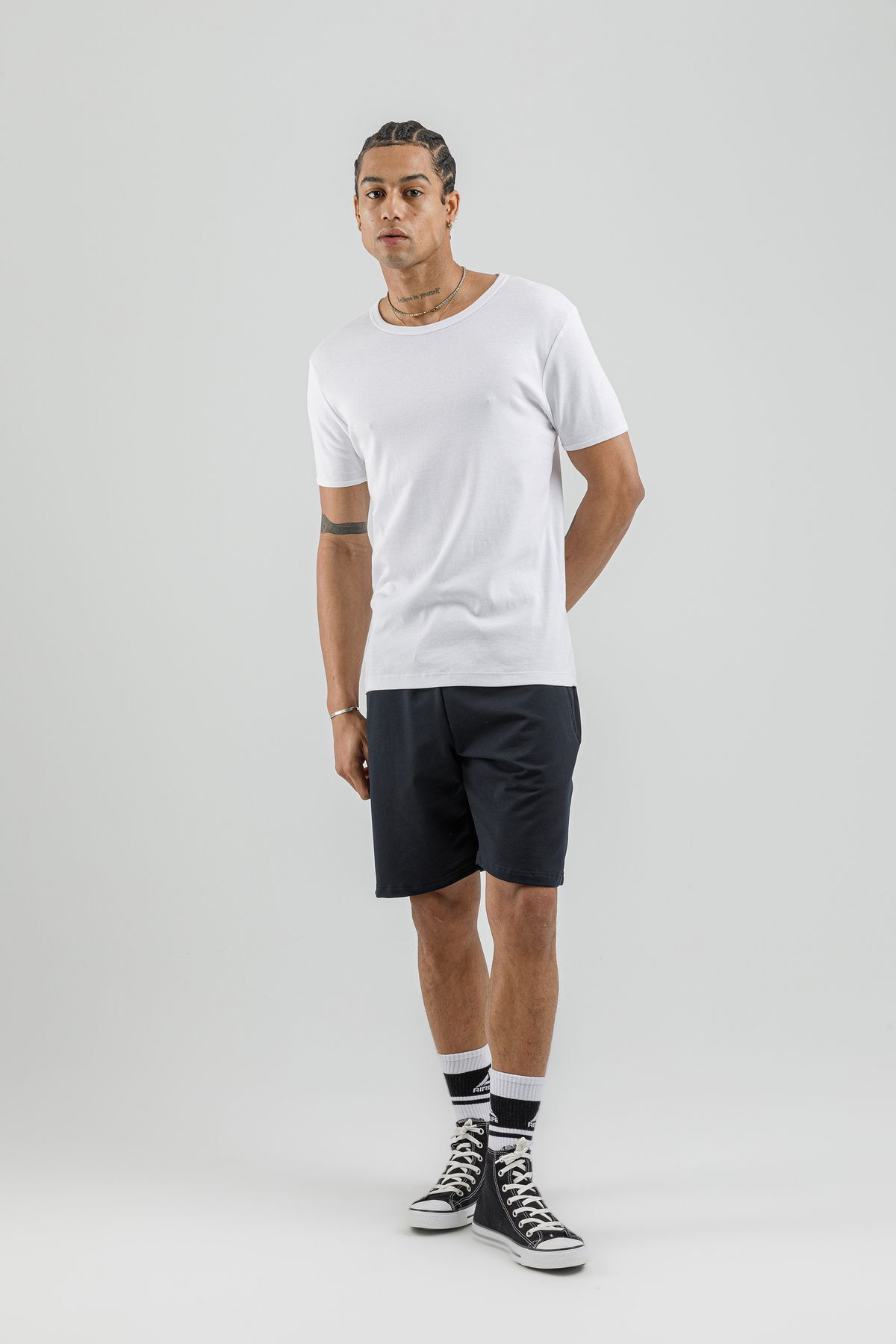 17095 - Khaki - Men's lycra Shorts