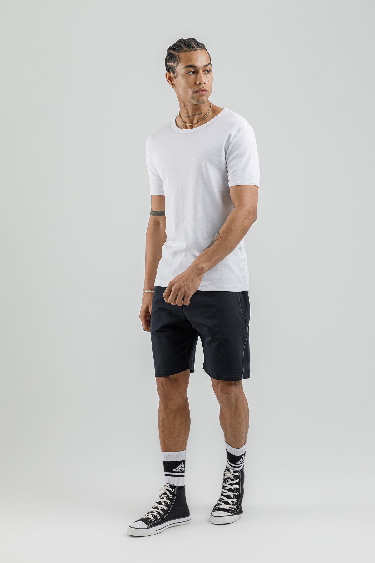 17095 - Khaki - Men's lycra Shorts