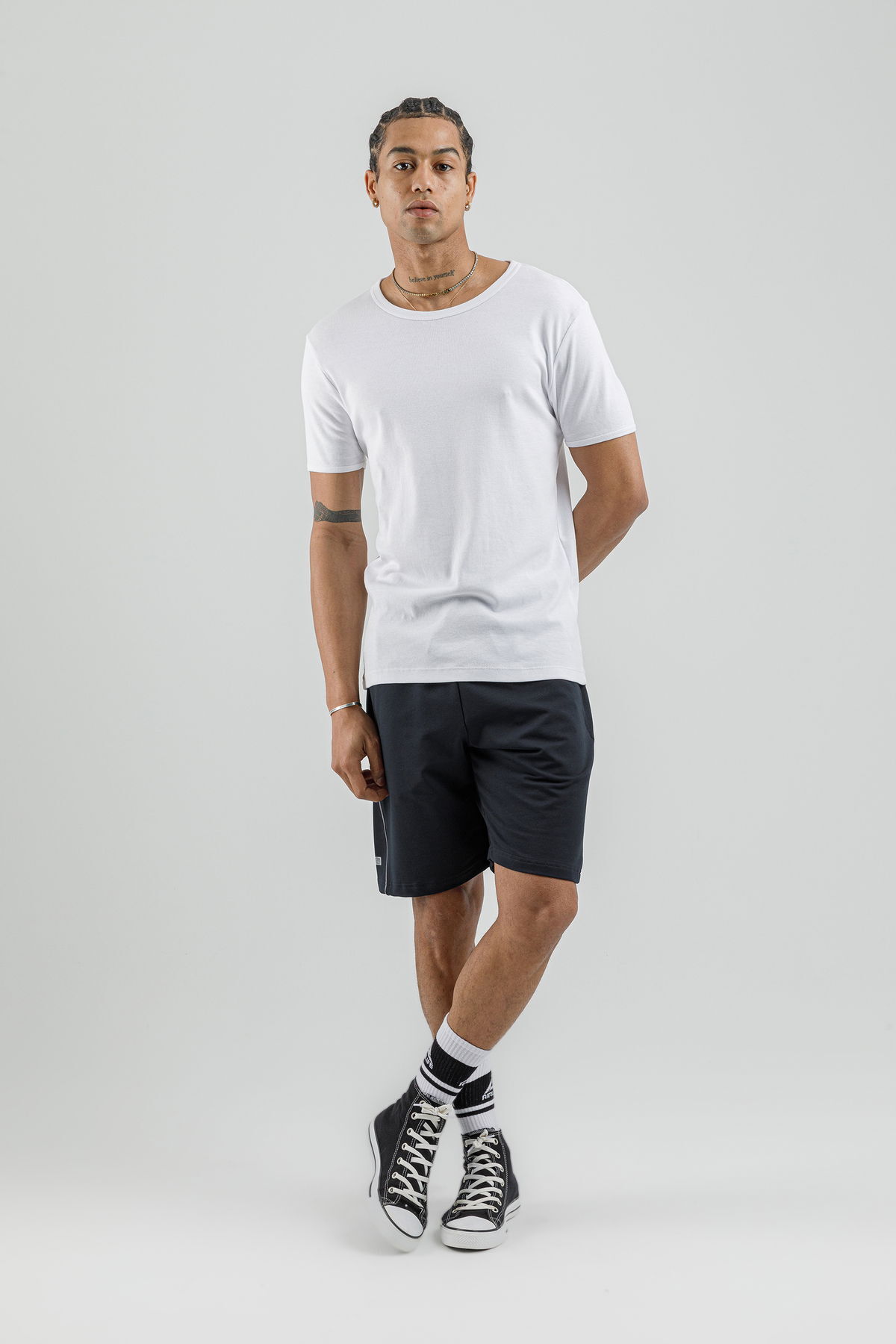 17095 - Khaki - Men's lycra Shorts