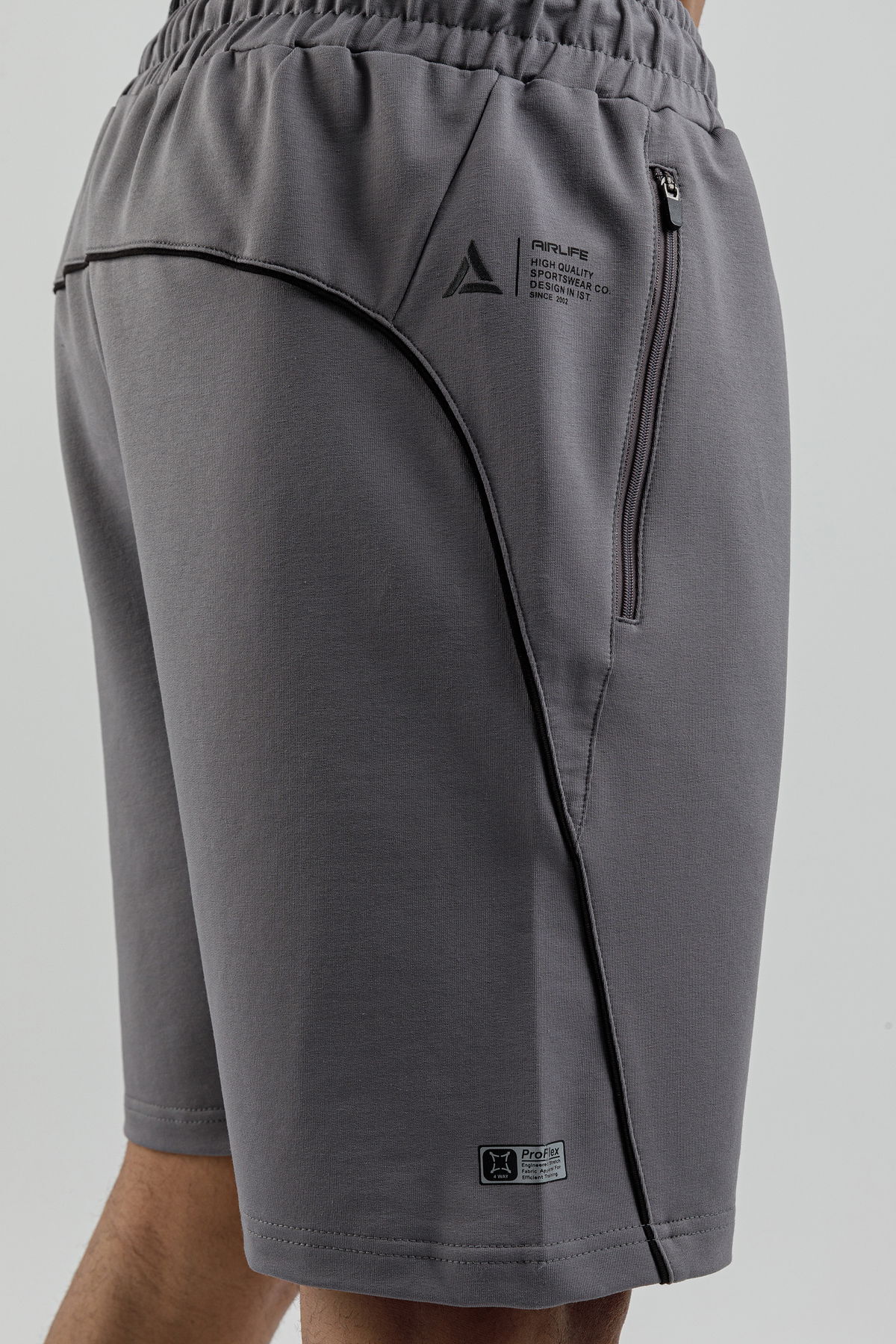17095 - Khaki - Men's lycra Shorts