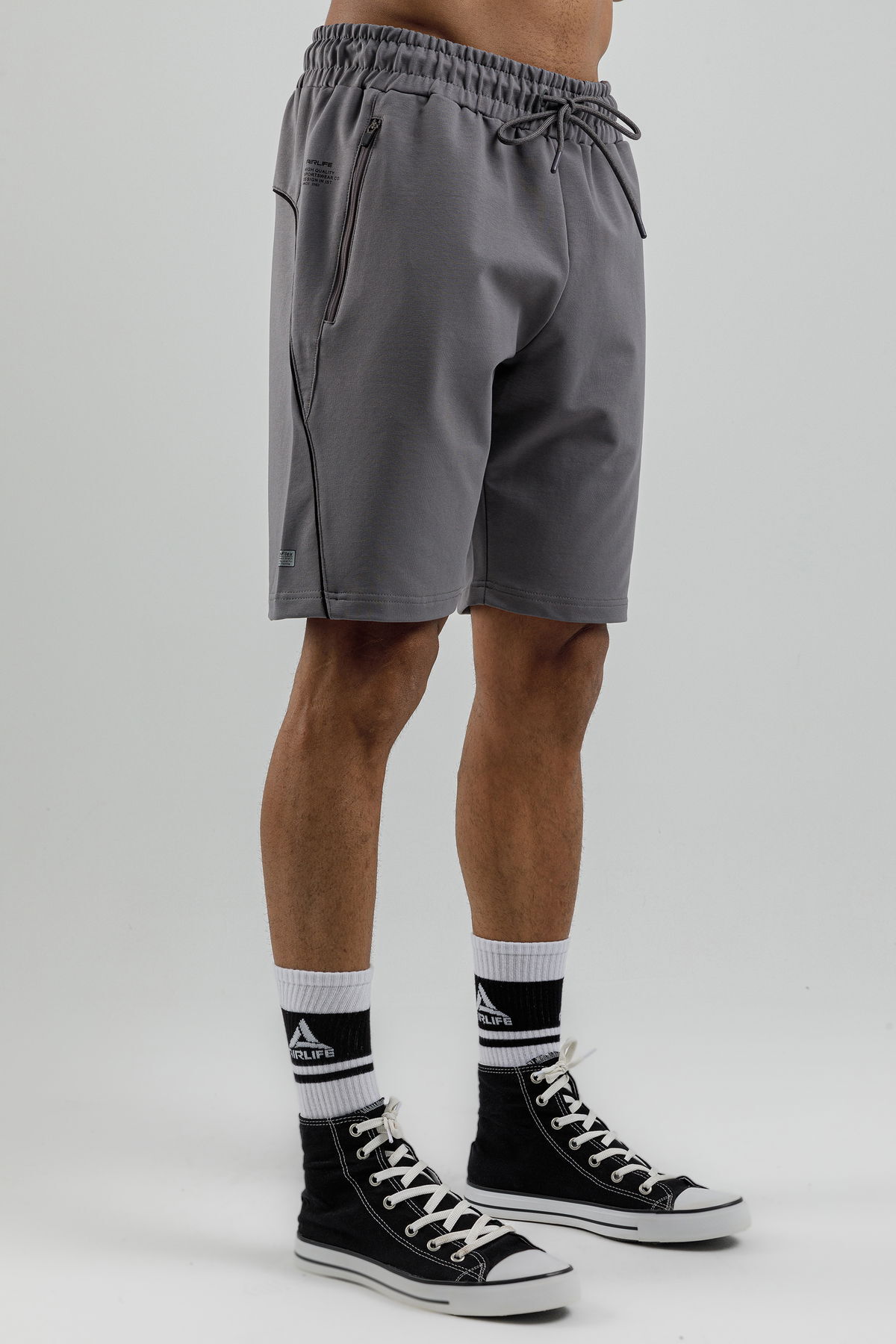 17095 - Khaki - Men's lycra Shorts