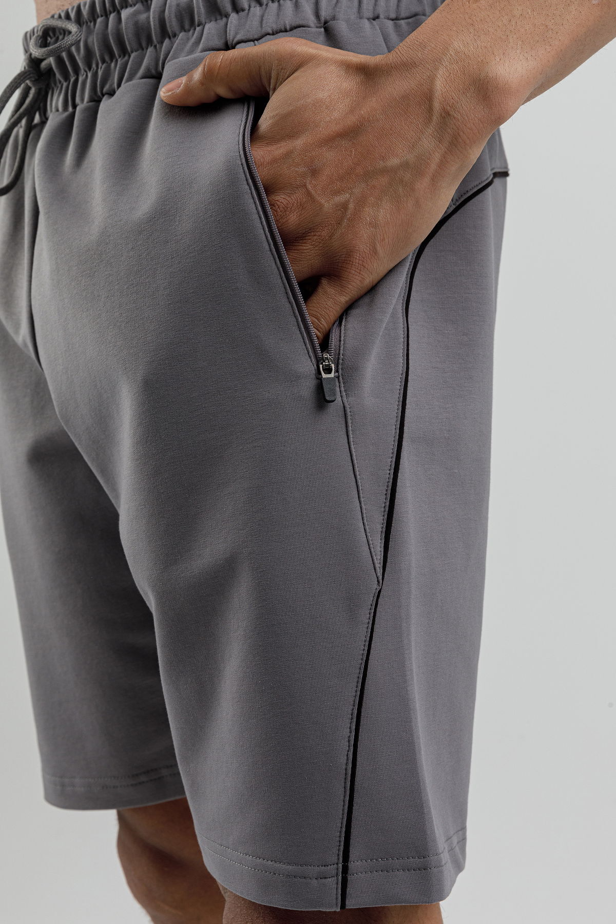 17095 - Khaki - Men's lycra Shorts