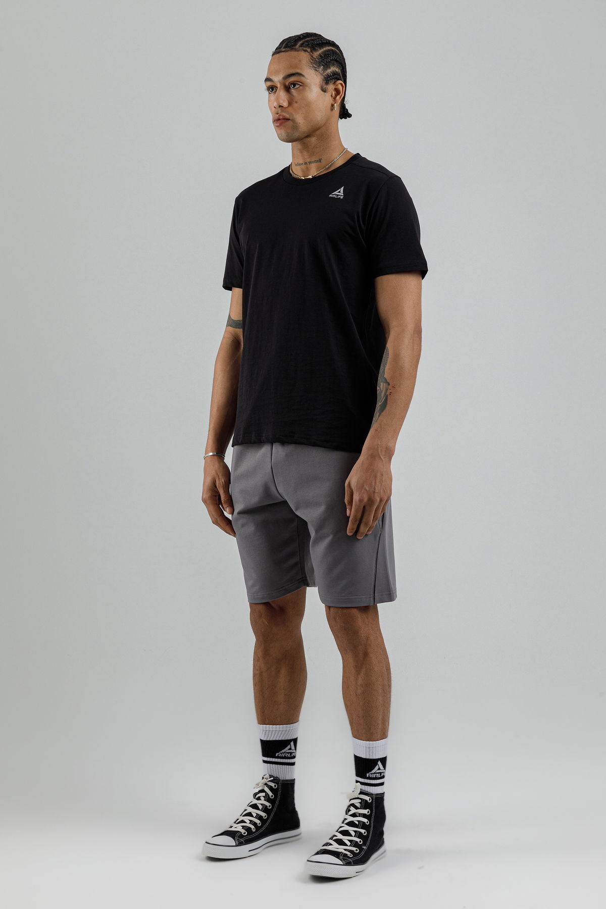 17095 - Khaki - Men's lycra Shorts